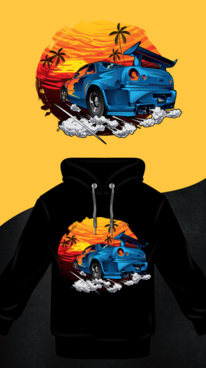 Car Themed Hoodie  | T-Shirt-Design von ally designs