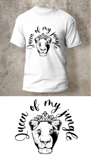 The Lioness  | T-shirt Design by blue eye