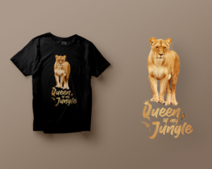 The Lioness  | T-shirt Design by Akhtanbed