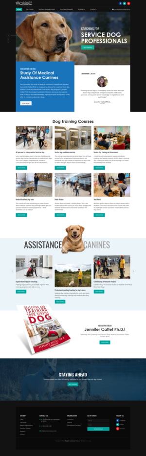 International service dog training school needs web design | Web Design by sai.designer87