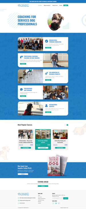 International service dog training school needs web design | Web Design by Kingdom Vision