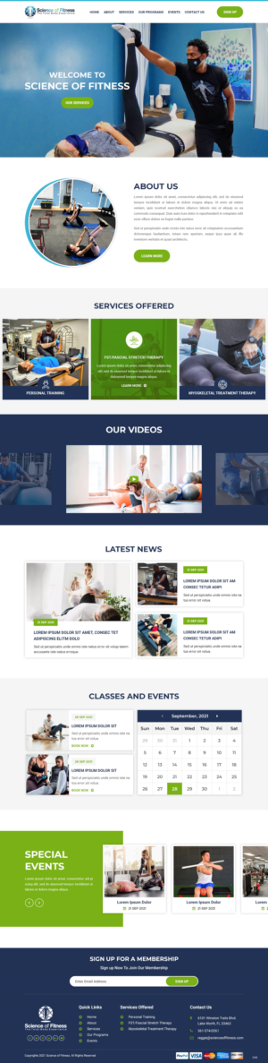 Web Design by pb for Science of fitness, Inc. | Design #27426414