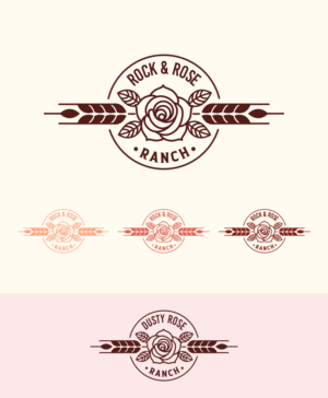 Dusty Rose Ranch | Logo Design by ZeneFashions