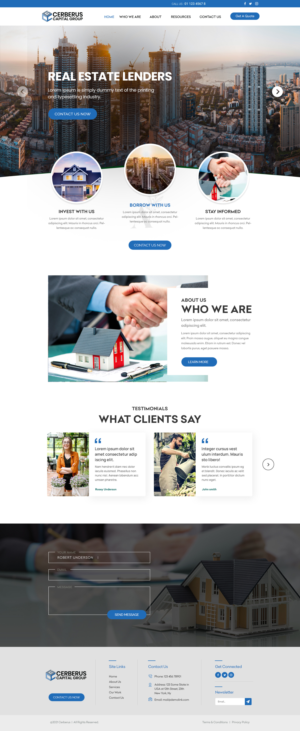 Web Design for Real Estate Lending business | Web Design by Shijo John