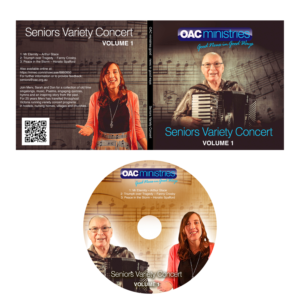 DVD Label Design and DVD Sleeve - Seniors Variety Concert | CD-Cover-Design von Wally_F