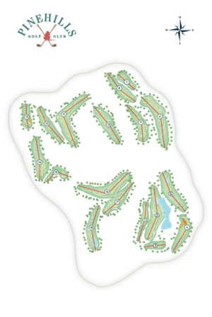 Pinehills golf course layout | Grafik-Design von Fajr.