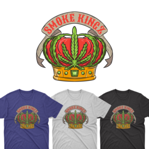 Smoke Kingz Tee Shirt Design | T-Shirt-Design von delegacydesign