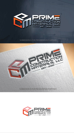 Prime Construction Materials, LLC and/or PCM. est.2020 is optional | Logo Design by graphicevolution