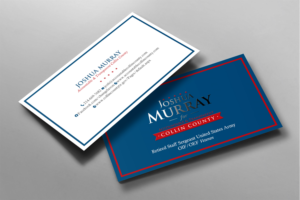 Joshua Murray Political Campaign Business Cards | Visitenkarten-Design von chandrayaan.creative