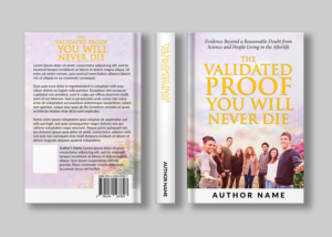 Book cover for the book The Validated Proof You Will Never Die | Book Cover Design by CreaTVIT