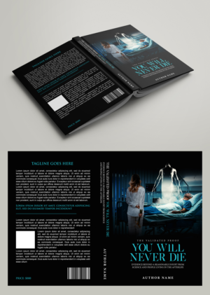 Book cover for the book The Validated Proof You Will Never Die | Book Cover Design by Graphic Storm