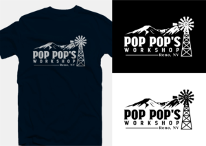 Pop Pop's Workshop  Reno, NV | T-shirt Design by ammar_ed