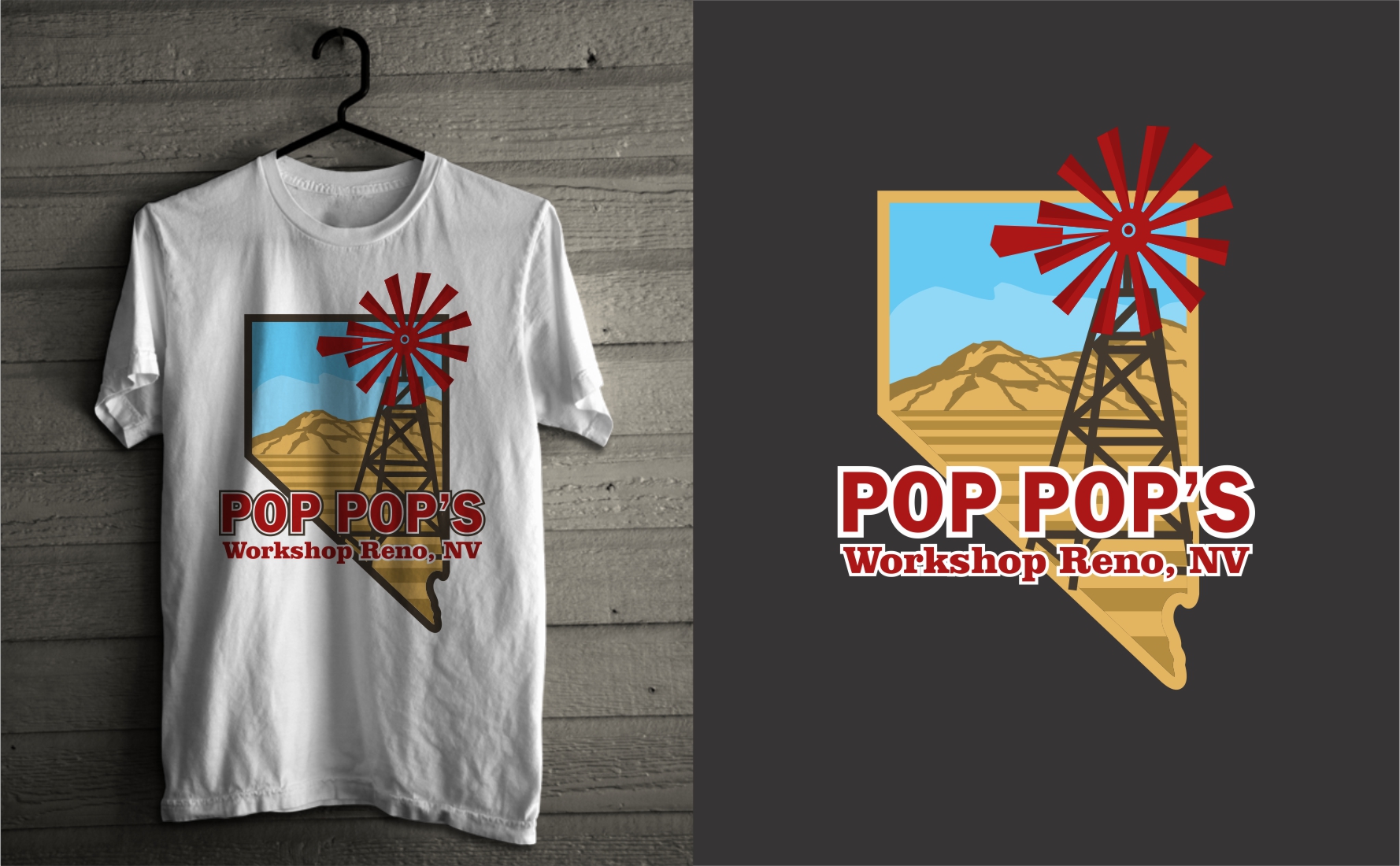 T-shirt Design by yohe.yh80 for Pop Pop's Work Shop | Design #27441975