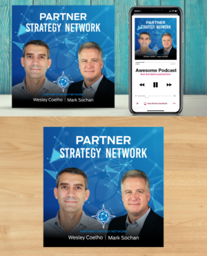 Podcast Cover Art for Partner Strategy Network | Graphic Design by ecorokerz