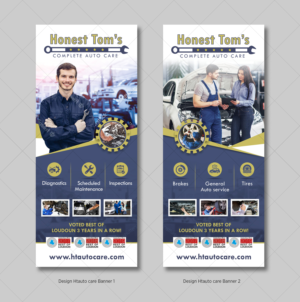 2 Honest Toms Auto Care Banners  | Poster-Design von D Creative