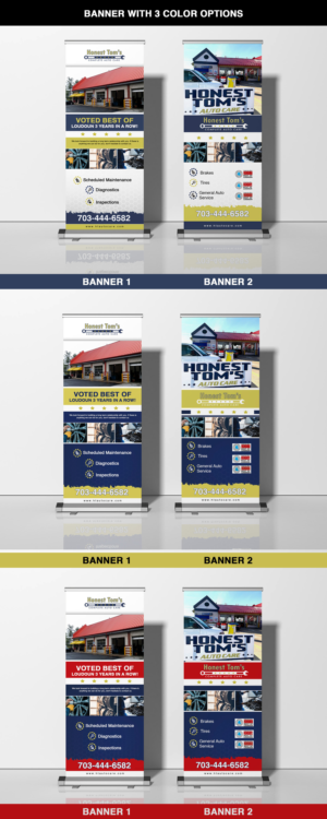 2 Honest Toms Auto Care Banners  | Poster-Design von n214008