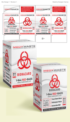 Medical Waste Box Redesign | Packaging Design by Designer Hamza