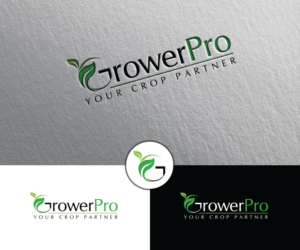 GrowerPro. (Tagline) Your crop partner | Logo Design by Iris 3