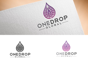 Logo Design by Vishak vasu for One Drop Global | Design #27489401