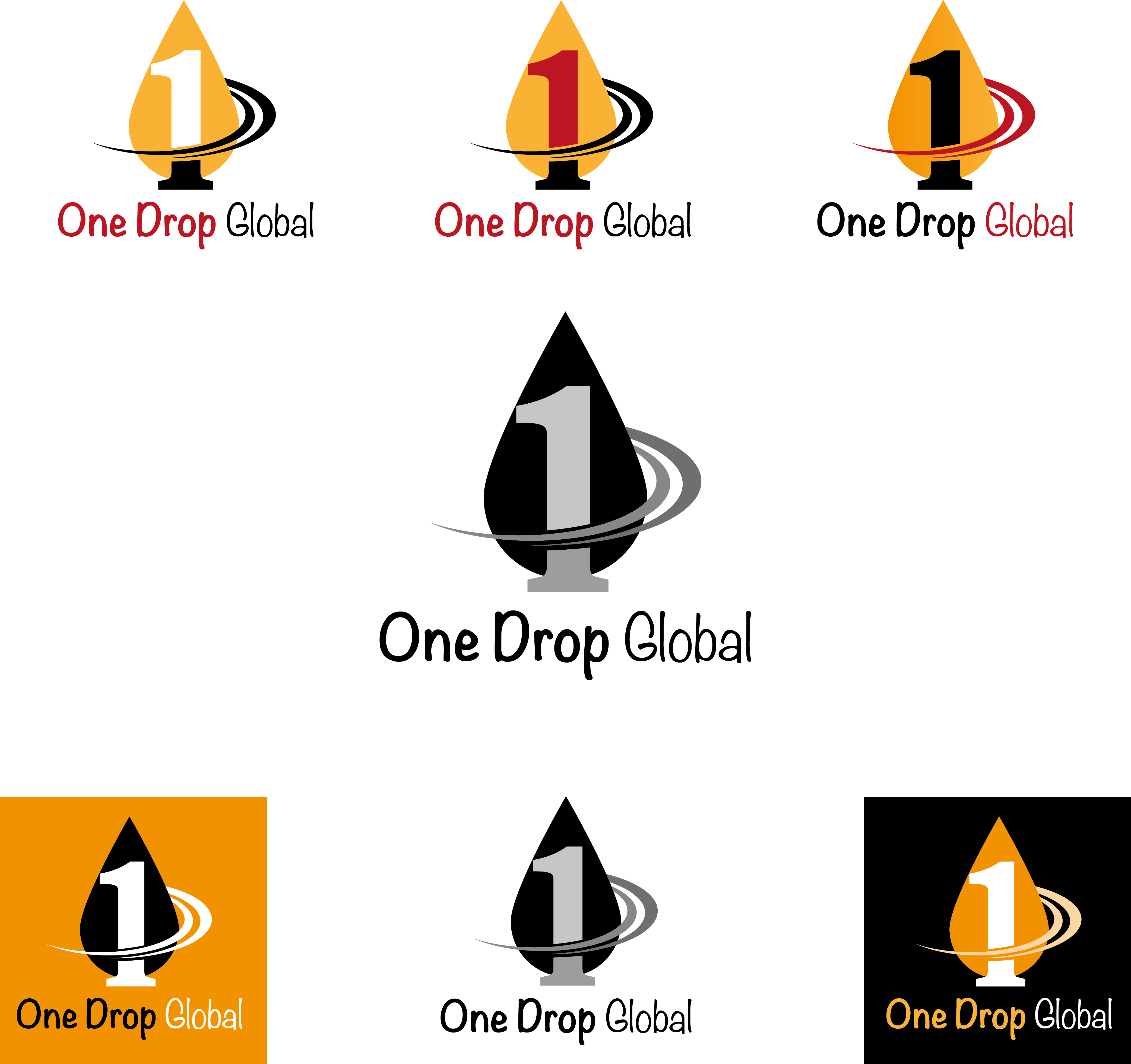 Logo Design by nadbook2323 for One Drop Global | Design #27477313