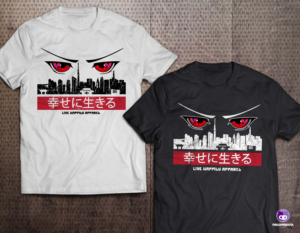 Anime/Japanese themed T-Shirt designs. | T-shirt Design by FigliaPerduta