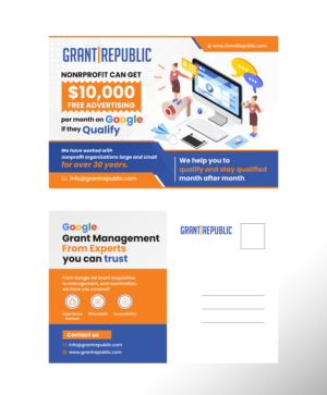 Nonprofit Marketing Service Postcard | Postkarten-Design von KreativeMadz