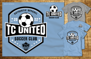 Fanwear T-shirt design for soccer club | T-shirt Design by CoffeeBreak88