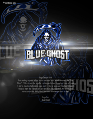 Blue Ghost | Logo Design by FDesignIndonesia