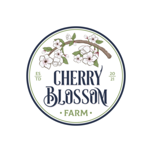 Cherry Blossom Farm (primary logo)with additional phrase (secondary logo) Highlands, NC (for hats, t-shirts, etc) | Logo Design by prakash.vermajp