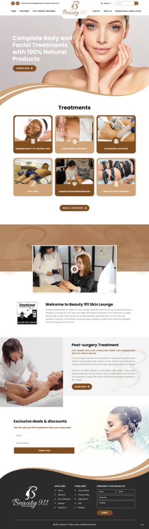 Wix-Design von pb für Beauty 911 LLC | Design: #27529440