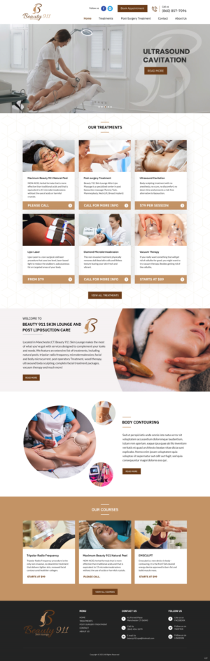 Wix-Design von pb für Beauty 911 LLC | Design: #27529444