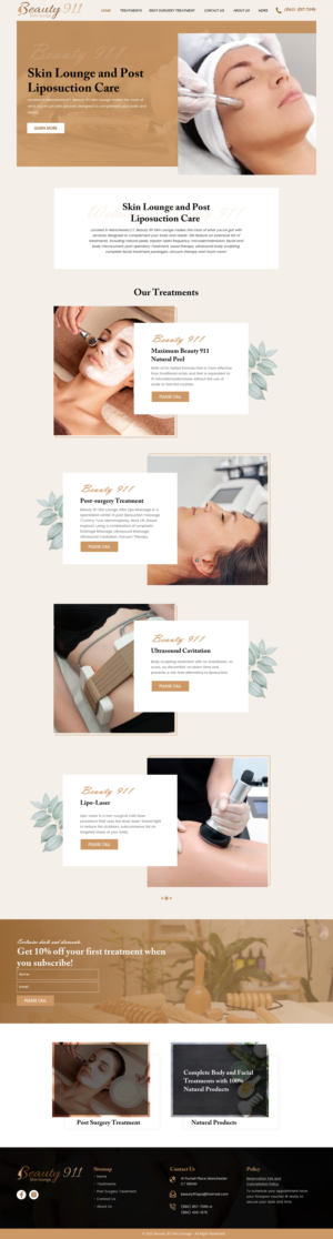 Wix-Design von rightway für Beauty 911 LLC | Design: #27553264