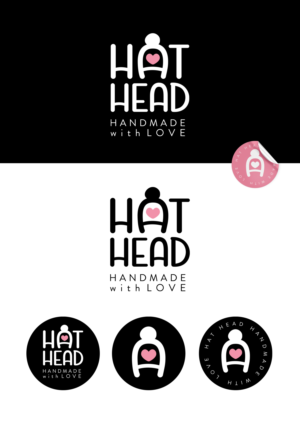 Hat Head, beanies handmade with love (or something to that effect.) | Logo Design by sez_inn