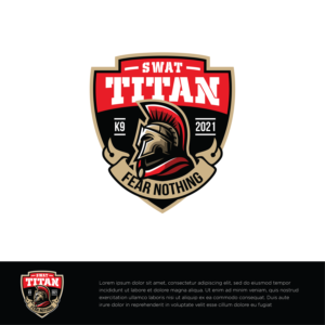 Featured name will be "TITAN", with a slogan "FEAR NOTHING!" | Logo Design by Lhey DC