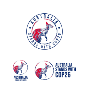 Australia stands with COP26 / Go green or COP it | Logo Design by AyoebRoa