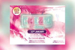 Chezi's 40th birthday invite | Invitation Design by ardakmslr