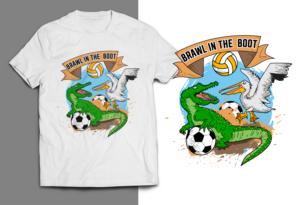 T-Shirt Design - Brawl in the Boot Intramurals Sports Tournament | T-shirt Design by SAI DESIGNS