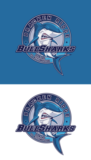 Bracken Ridge Bull Sharks | Logo Design by ally designs