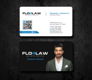 New Flo4Law Business Card | Business Card Design by Uttom 2