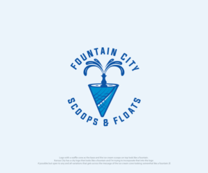 FOUNTAIN CITY SCOOPS & FLOATS | Logo-Design von ecorokerz