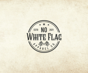 No White Flag apparel co.  est. 2021  | Logo Design by ecorokerz