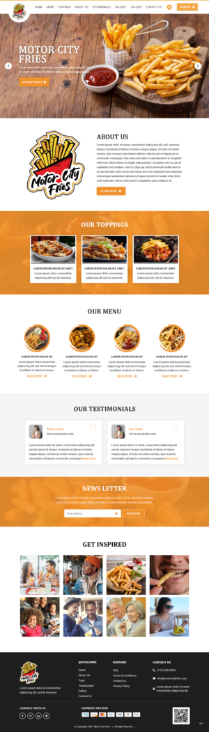 Motor City Fries | Web-Design von pb