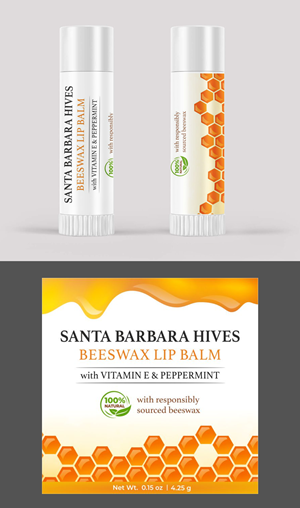 Lip Balm Label for Santa Barbara Hives | Etikett-Design von ecorokerz