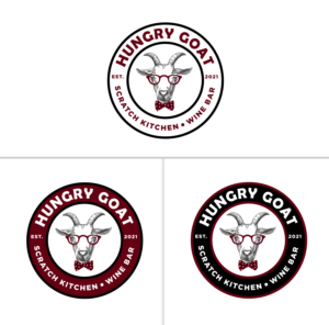 Hungry Goat Scratch Kitchen & Wine Bar EST 2022 | Logo-Design von Birdcage