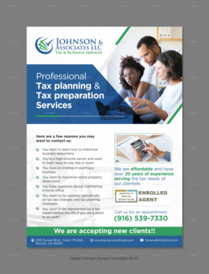 Johnson & Associates Tax Services | Werbe-Design von D Creative