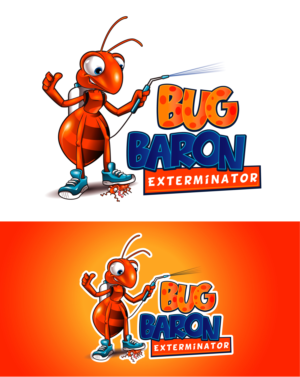 Bug Baron Exterminator | Logo Design by Suprakash 3