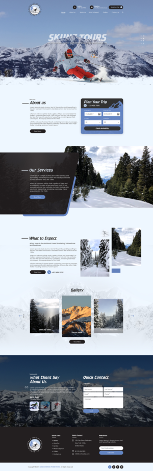 Bald Mountain Powder Tours | Web Design by bdesigner9