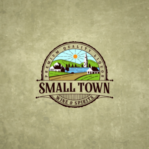 Small Town Wine & Spirits | Logo Design by -:SD:-