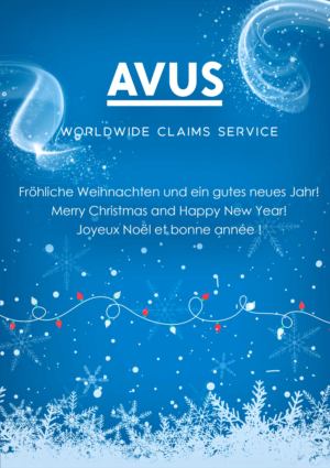 Grusskarten-Design von Yunes für AVUS worldwide claims service GmbH&CoKG | Design #27700385