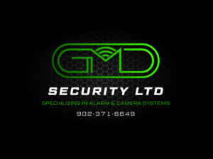 GMD SECURITY LTD            SPECIALIZING IN ALARM & CAMERA SYSTEMS. 902-371-6649 | Logo Design by JTdsign